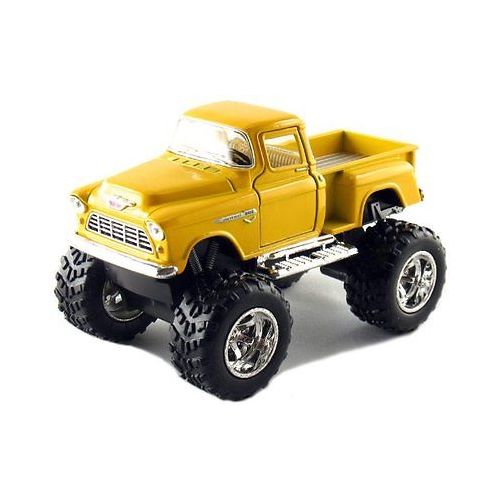  KINSMART Set of 4 Trucks 5 1955 Chevy Car 4x4 Pick Up Monster Truck Kids Toy Game Gift