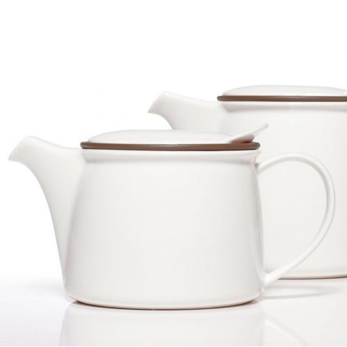  Kinto Brim Teapot Color: White, Size: 4.8 H x 7.2 W x 3.5 D