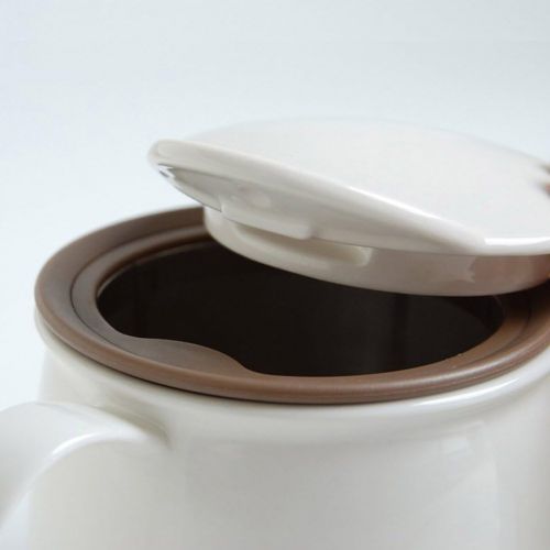  Kinto Brim Teapot Size: 3.8 H x 7 W x 3.5 D, Color: White