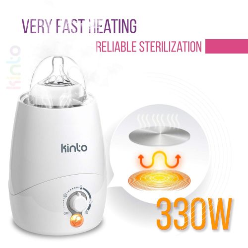  [아마존베스트]Kinto Tech Fast Bottle Warmer for Breastmilk and Sterilizer - 4-in-1 - Breast Milk Baby Electric Bottle Warmer Prime