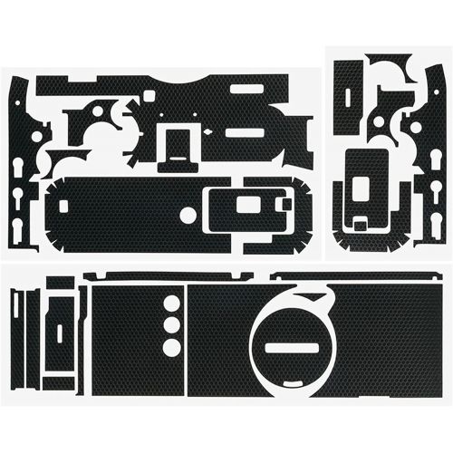  Kiorafoto Anti-Scratch Anti-Wear Camera Skin Cover Protector Film for Fuji Fujifilm X-E4 XE4 Body Protective Decoration Sticker- Matrix Black