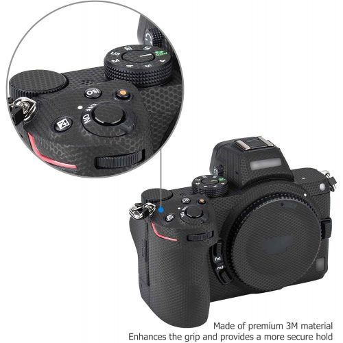  Kiorafoto Anti-Wear Cover Skin Sticker Protector Film for Nikon Z5 Z 5 Camera Body Anti-Scratch Protection - Matrix Black