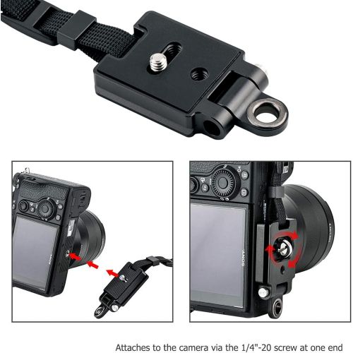  Kiorafoto Mirrorless Camera Hand Grip Strap for Canon EOS R3 R5C R5 C R6 R RP M5 M6 M50 II for Nikon Z fc Zfc Z5 Z6II Z7II Z6 Z7 Z50 for Fujifilm X-T30 II XS10 XPro3 XH1 XT4 Panasonic S5 S1R
