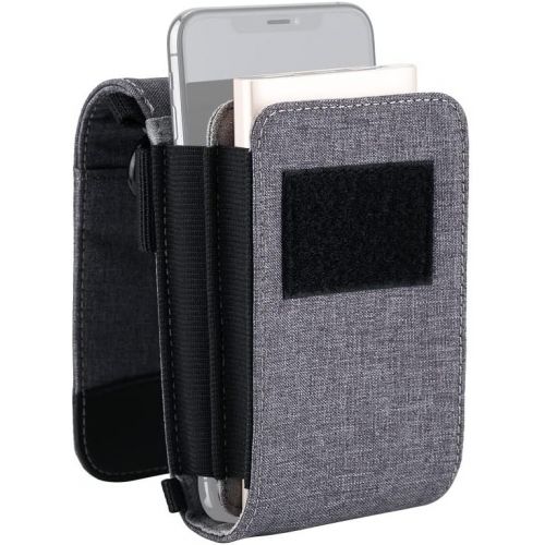  Kiorafoto KMP-SK2 Gray Chest Pouch Carring Case for Camera Cellphone Powerbank Memory Card Reader SSD Solid Drive