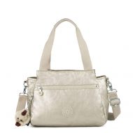 Kipling Elysia Metallic Handbag Cloud Grey Metallic