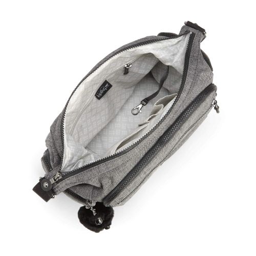  Kipling Gabbie, Women’s Cross-Body Bag, Grey (Cotton Grey), 15x24x45 cm (W x H x L)