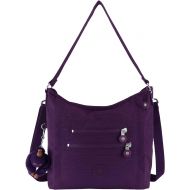 Kipling Bellamie Solid Handbag, Deep Purple