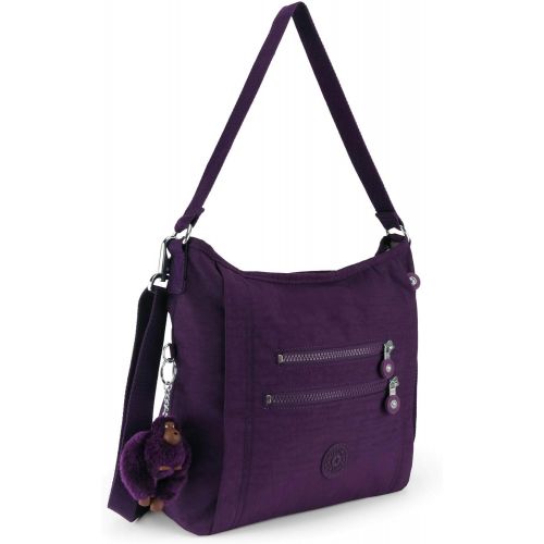  Kipling Bellamie Solid Handbag, Deep Purple