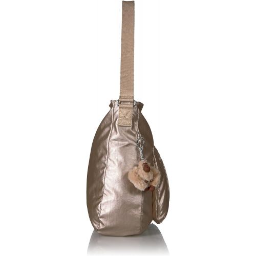  Kipling Womens Carley Metallic Hobo Crossbody Bag