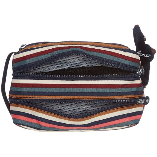  Kipling Womens Agot Multi Stripes Large Toiletry Bag