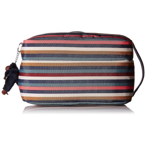  Kipling Womens Agot Multi Stripes Large Toiletry Bag