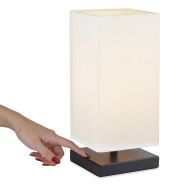 Kira Home Revel Lucerna 13 TOUCH Bedside LED Table Lamp, Energy Efficient, Eco-Friendly, White Shade