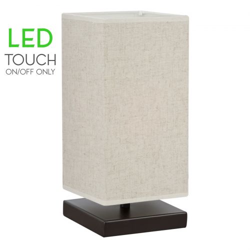  Revel  Kira Home Lucerna 13 TOUCH Bedside LED Table Lamp, Energy Efficient, Eco-Friendly, Honey Beige Shade