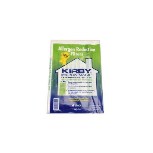  Genuine Kirby Universal Bags: 1 Pack (6 bags) of Universal HEPA White Cloth Bags Kirby Part 204811 and 3 Kirby Belts Par
