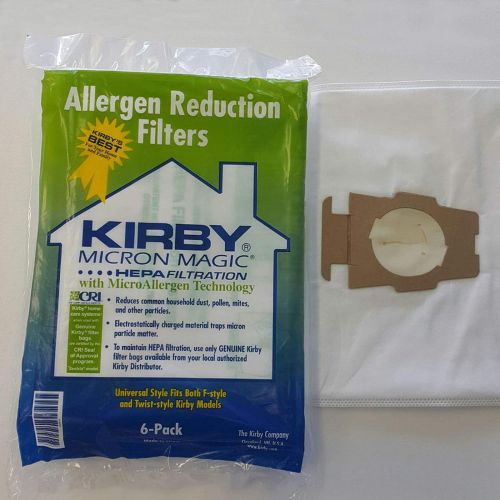  Kirby 6 Cloth Vacuum Bags Allergen Reduction Filters