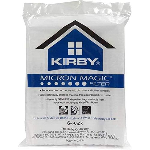  Kirby Allergen Reduction Filters, 204811 (6 pack)(Packaging may vary)