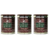 Kirkland Signature 100% Colombian Coffee Supremo Bean Dark Roast-Fine Grind, 3 Pound (3 Pack)