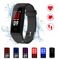 Kirlor Fitness Tracker, Colorful Screen Smart Bracelet with Heart Rate Blood Pressure Monitor,Smart Watch Pedometer Activity Tracker Bluetooth for Android & iOS