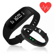 Kirlor Fitness Tracker,Blood Pressure Heart Rate Monitor Waterproof Activity Tracker,Bluetooth Wireless...