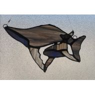 KirstenskreationzArt Stained Glass Whale Suncatchers-Whales-Whale family-Stained Glass Suncatchers