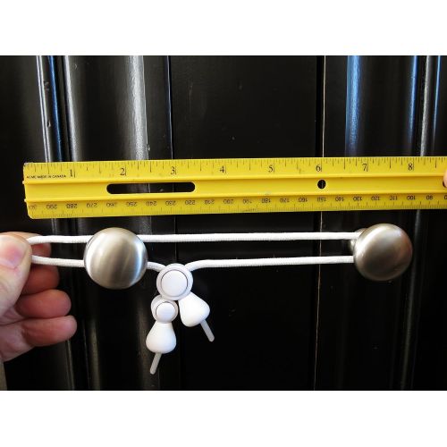  [아마존베스트]KisCords Kiscords Baby Safety Cabinet Locks for Knobs Child Safety Cabinet Latches for Home Safety Strap for...