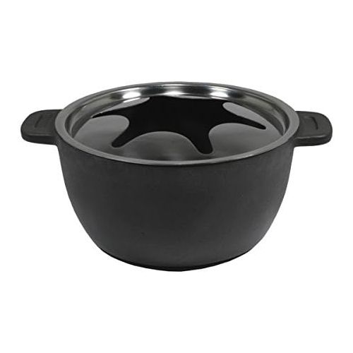  Kisag Fondue-Caquelon, 1.7 Liter, Ø 18 cm, schwarz/Noir