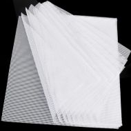 Kispog 10 Pcs/Sets Silicone Dehydrator Sheets for Food Dehydrator Machine, Premium Non-Stick Silicone, Square 14x14 in