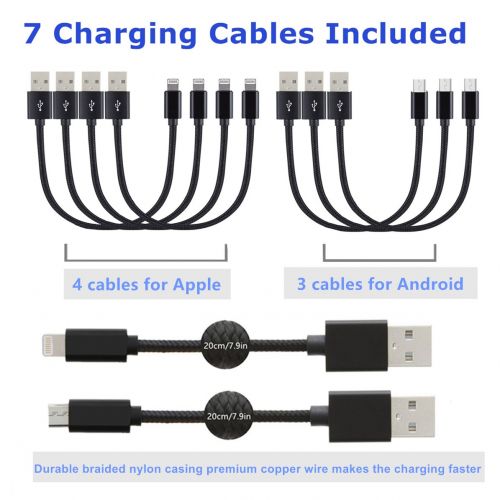  Kisreal USB Charging Station Smart 7-Port Desktop Charging Stand Organizer Compatible with iPhone, iPad, Tablets and Other USB-Charged Devices (B1)