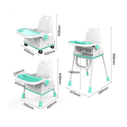  Kiss idbaby kiss idbaby Adjustable Baby Highchair Feeding Seat Chair Toy Chair with Wheel Foldable Portable