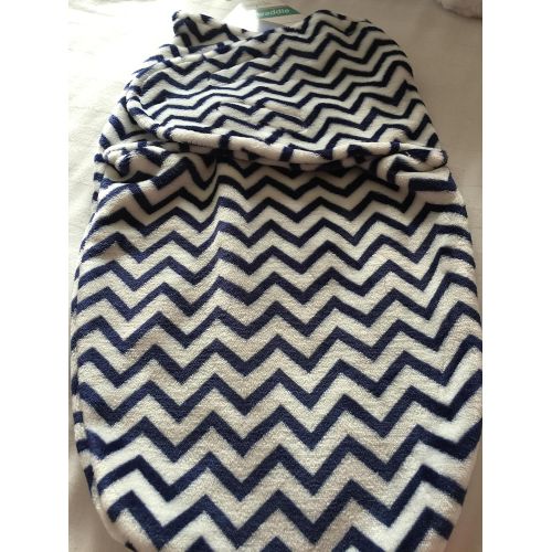  KissBaby BabyKiss Super Soft Blue and White Geo Design Swaddle Blanket