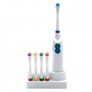Kisshes Adult Children Waterproof Battery Electric Toothbrush Oral Dental Care With 4...