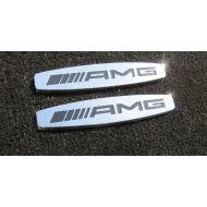 Kit-car AMG Style Floor Mats Logo Emblems Metal Badges for Mercedes-Benz Vehicles - kit 2 pcs for car Floor mats