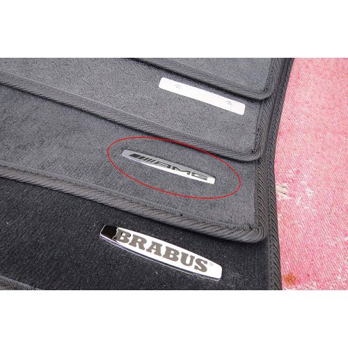  Kit-car AMG Style Floor Mats Logo Emblems Metal Badges for Mercedes-Benz Vehicles - kit 2 pcs for car Floor mats