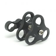 KitDive 1 Triple Ball clamp for Underwater Photo/Video Light arms System