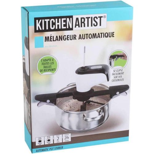  Kitchen Artist Ruehrgerat Automatisch Topfaufsatz Automatik Ruehrer Kueche Topfruehrer (Sossenruehrer, Kochloeffel Elektrisch, Akku, Ladestation)