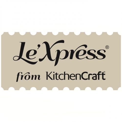  Kitchen Craft Pfeifkessel Le Xpress 1,4Liter aus Edelstahl in Silber, 12 x 17 x 22 cm