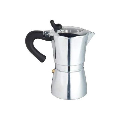  KitchenCraft Italian Collection Espressokocher 6 Tassen, 300 ml, durchsichtiger Deckel