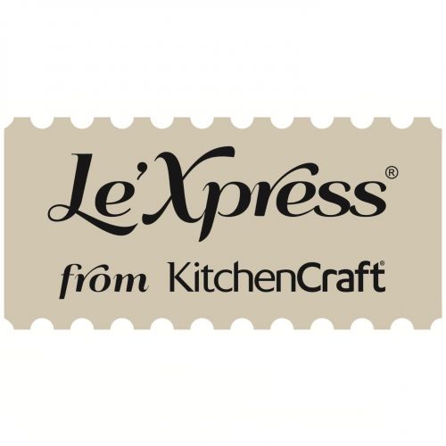  Kitchen Craft Pressstempelkanne Le Xpress mit Kupferdeckel aus Porzellan in weiss, 12 x 17 x 22 cm