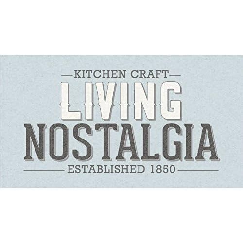  Kitchen Craft Kaffeekanne Living Nostalgia in weiss/grau, Emaille, 30 x 18 x 18 cm