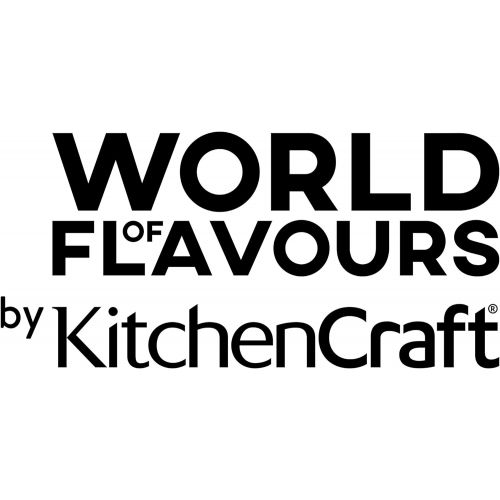  Kitchen Craft Pure Oriental Wok aus Carbonstahl mit Holzgriff und Antihaftbeschichtung, 25cm