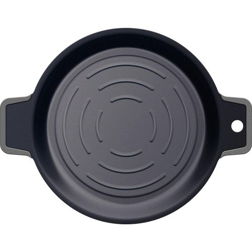  Kitchen Craft KCMGRILL Multifunktionale Mikrowellen Grillpfanne/Braunungsschale, Plastik, 1 Liter, schwarz