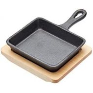 Kitchen Craft Master Class Bratpfanne 12.5cm mit Brett, Schwarz/Beige, 18 x 12,5 x 2,5 cm