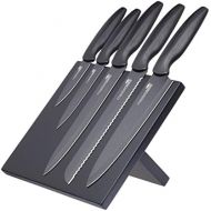 Kitchen Craft Master Class Agudo Antihaft-Messerset, Stahl, Schwarz, 34 x 22 x 6 cm, 5-Einheiten