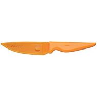 Kitchen Craft Colourworks Antihaft-Kuechenmesser 10cm - mit Huelle - Orange