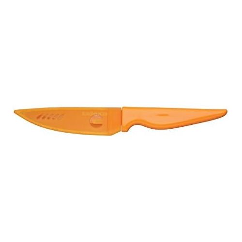  Kitchen Craft Colourworks Antihaft-Kuechenmesser 10cm - mit Huelle - Orange