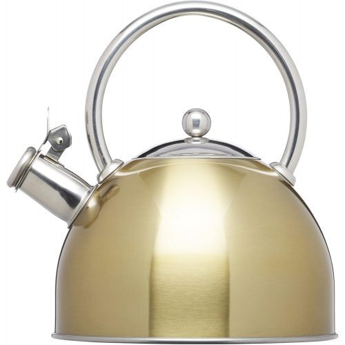  Kitchen Craft Le Xpress Induktionstauglichen The Cooker, 1.8Litre Whistling KettleBrass Finish