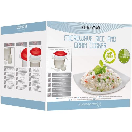  [아마존베스트]Kitchen Craft Microwave 1.5 Litres Rice Cooker
