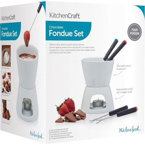  [아마존베스트]Kitchen Craft Chocolate Fondue Set