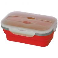 Kitchen Details Collapsible Lunch Box with Spoon and Fork - 33.8 oz., BPA-Free
