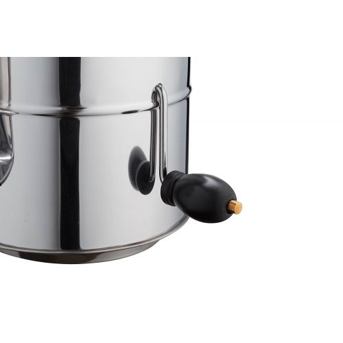  8 Cup Crank Stainless Steel Flour Sifter by Kitchen Winners